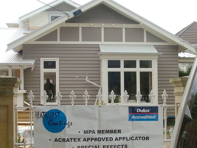Weatherboard repaint. Full exterior repaint of a weatherboard bungalow.